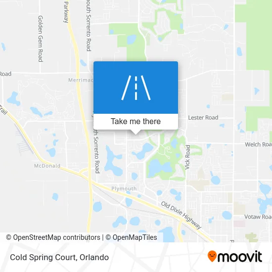 Cold Spring Court map