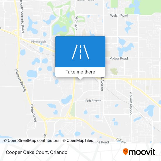 Mapa de Cooper Oaks Court