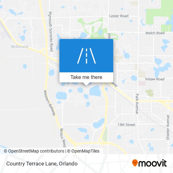 Country Terrace Lane map