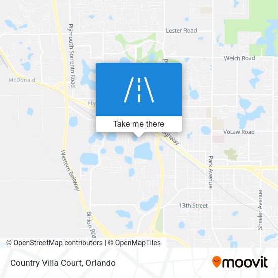 Country Villa Court map