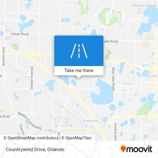 Countrywind Drive map