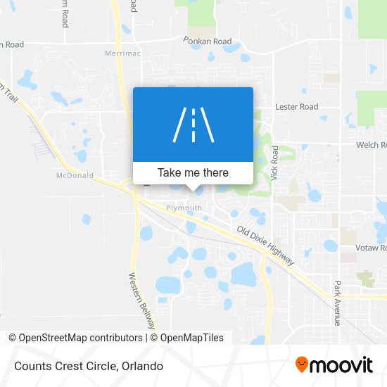 Counts Crest Circle map