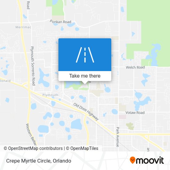 Crepe Myrtle Circle map