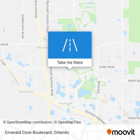 Emerald Cove Boulevard map