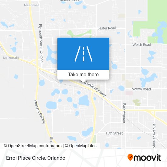 Errol Place Circle map