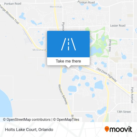 Mapa de Holts Lake Court