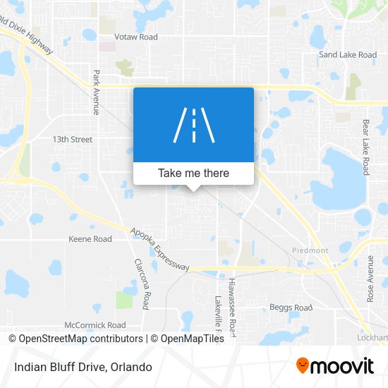 Mapa de Indian Bluff Drive