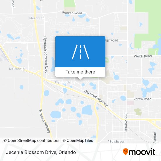 Jecenia Blossom Drive map