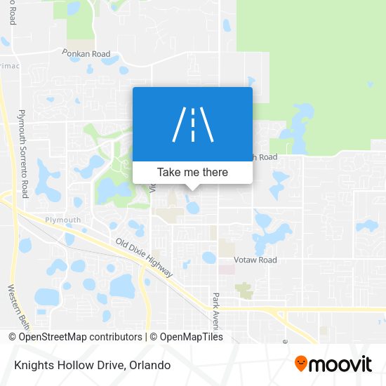Knights Hollow Drive map