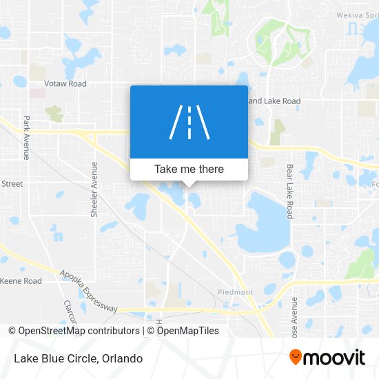Mapa de Lake Blue Circle