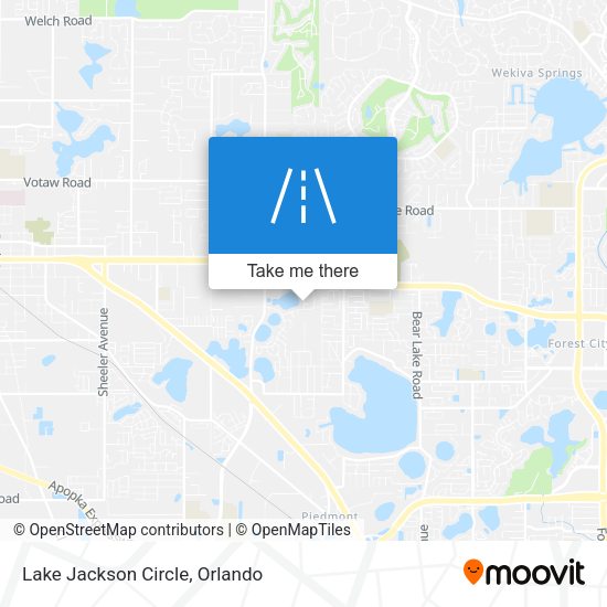 Lake Jackson Circle map