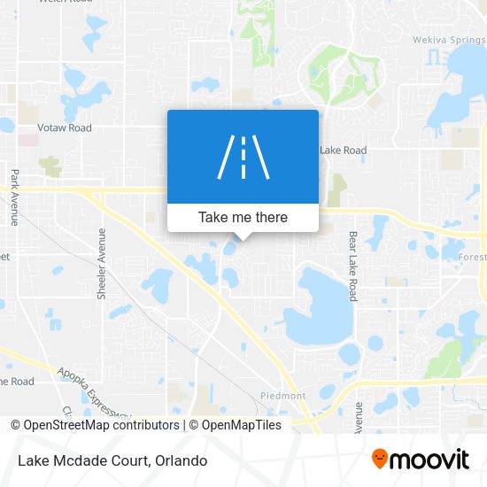 Mapa de Lake Mcdade Court