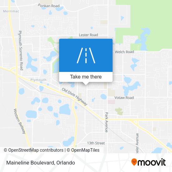 Mapa de Maineline Boulevard
