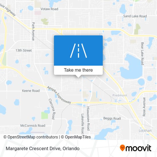 Margarete Crescent Drive map