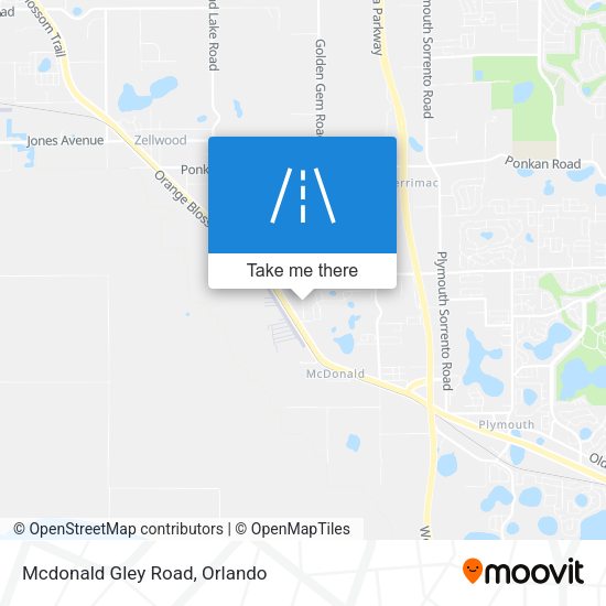 Mcdonald Gley Road map