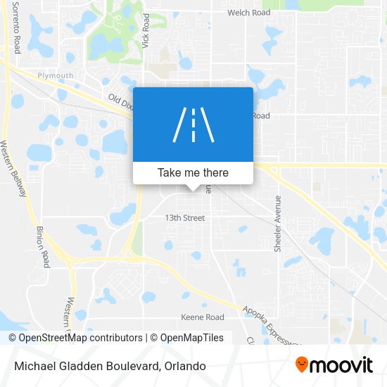 Michael Gladden Boulevard map