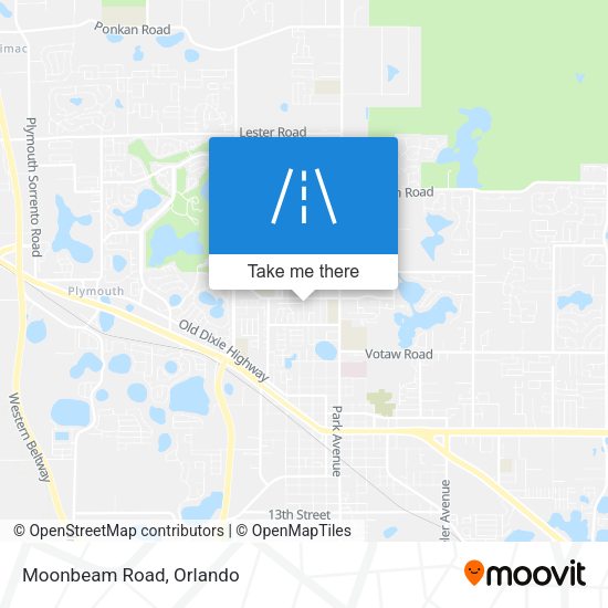 Mapa de Moonbeam Road