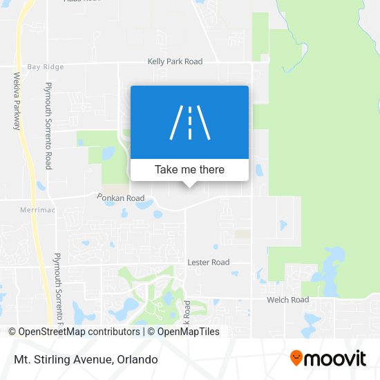 Mt. Stirling Avenue map