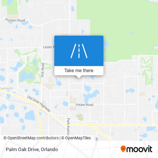 Palm Oak Drive map