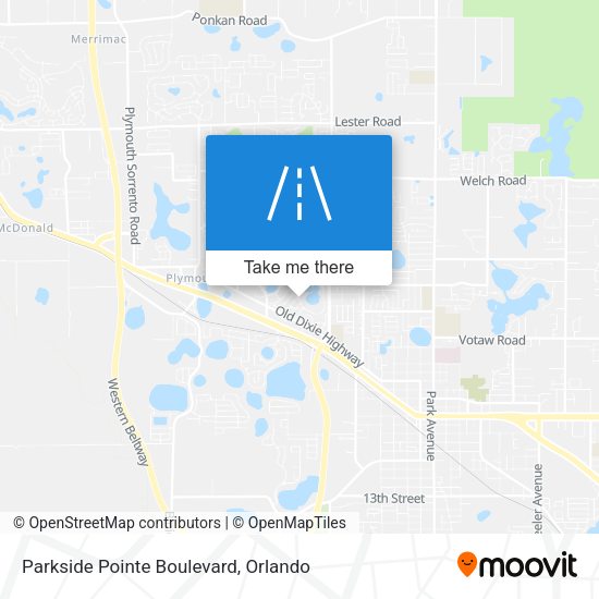 Mapa de Parkside Pointe Boulevard