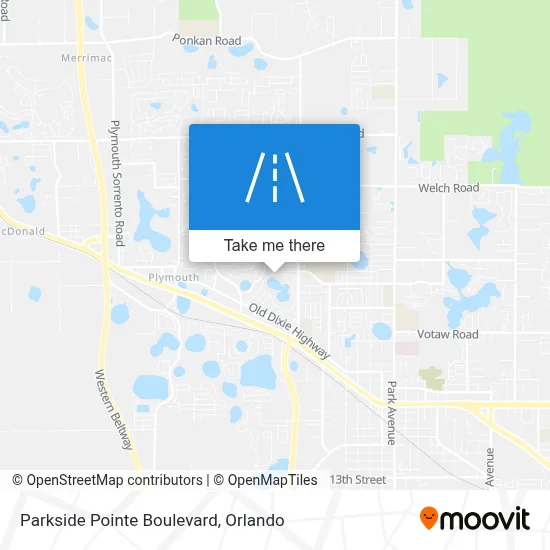 Parkside Pointe Boulevard map