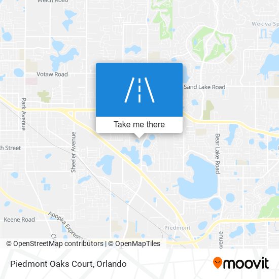 Mapa de Piedmont Oaks Court