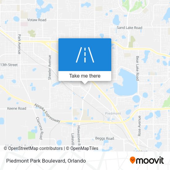 Mapa de Piedmont Park Boulevard