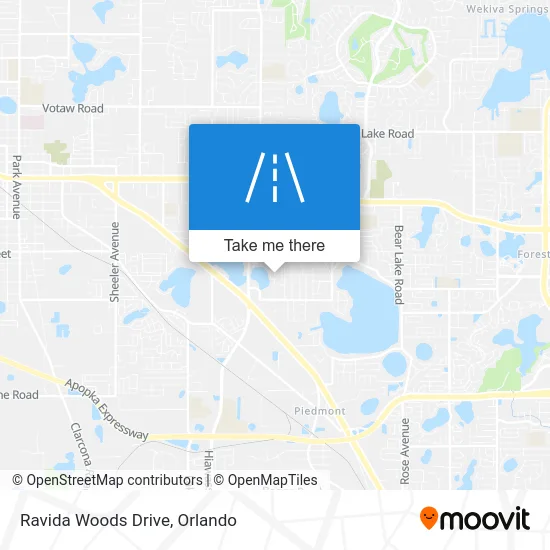 Ravida Woods Drive map