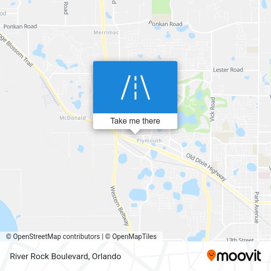 River Rock Boulevard map