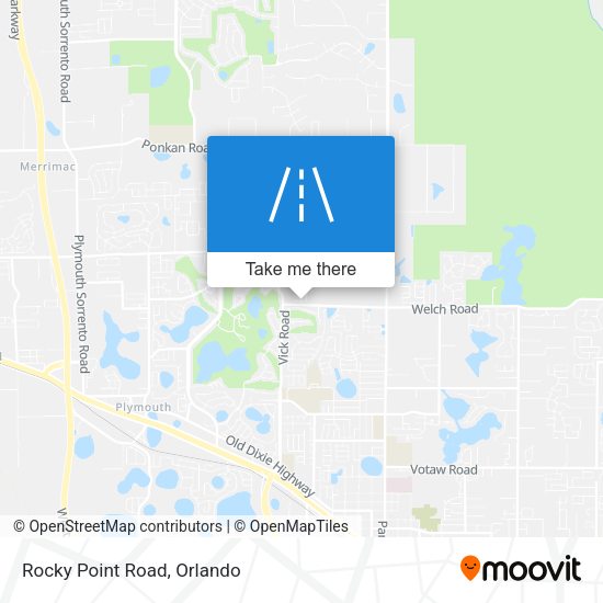 Mapa de Rocky Point Road