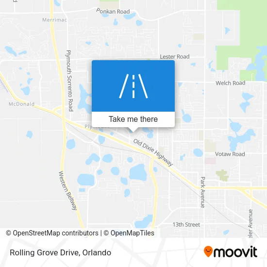 Rolling Grove Drive map