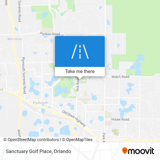 Mapa de Sanctuary Golf Place