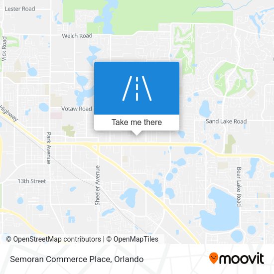 Semoran Commerce Place map