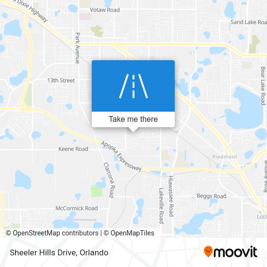 Sheeler Hills Drive map