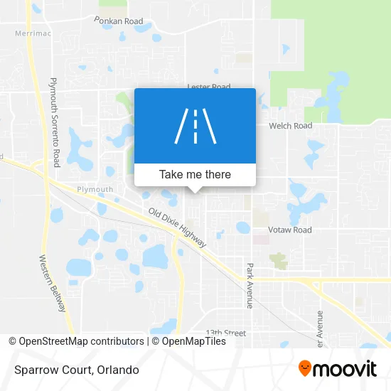 Sparrow Court map