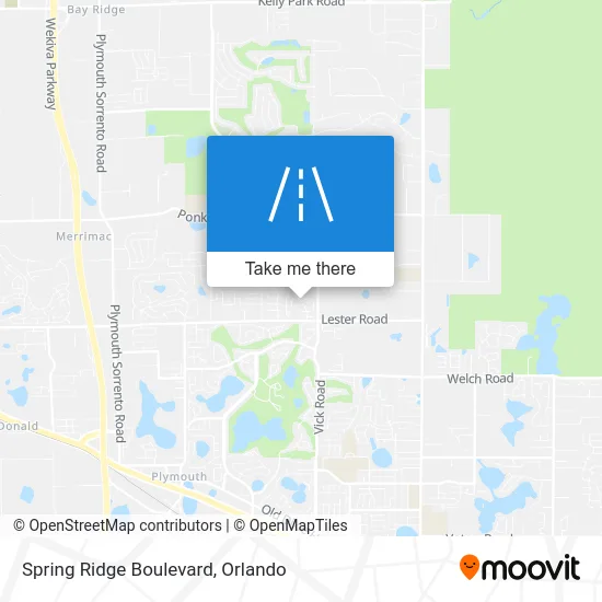 Spring Ridge Boulevard map