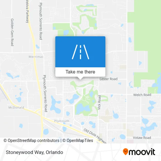 Stoneywood Way map