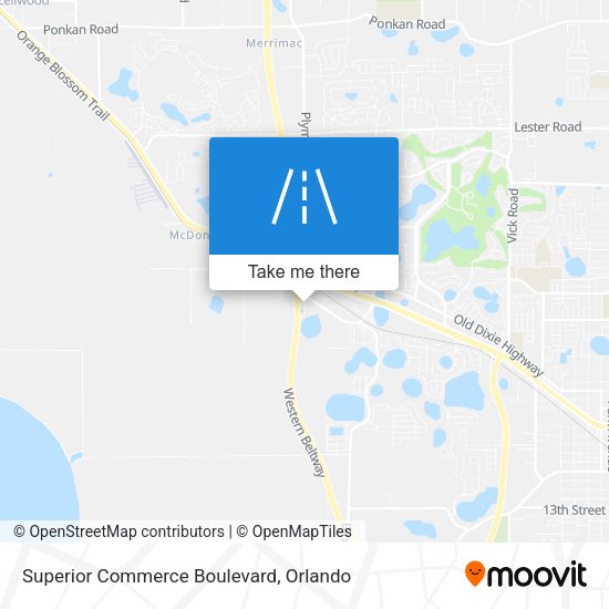 Superior Commerce Boulevard map