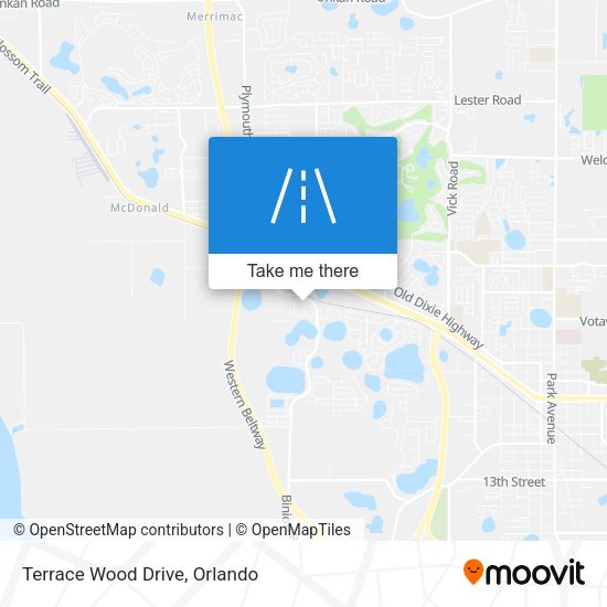 Terrace Wood Drive map