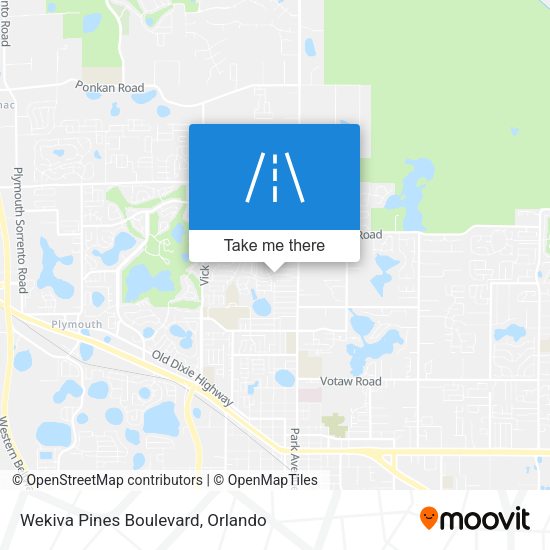 Wekiva Pines Boulevard map
