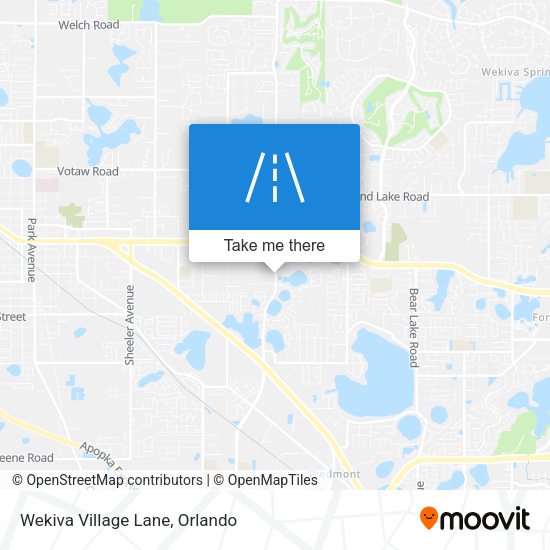 Wekiva Village Lane map