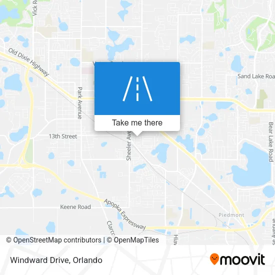 Windward Drive map