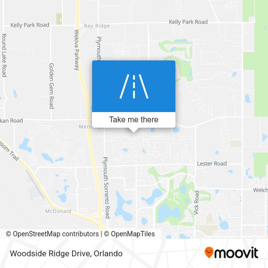 Mapa de Woodside Ridge Drive
