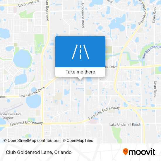 Club Goldenrod Lane map