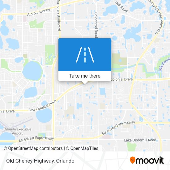 Old Cheney Highway map