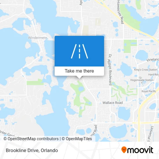 Brookline Drive map