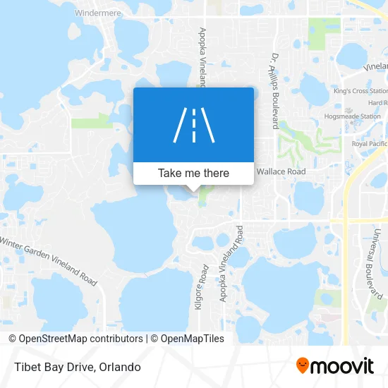 Tibet Bay Drive map