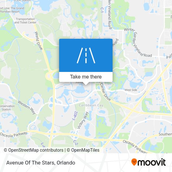 Avenue Of The Stars map
