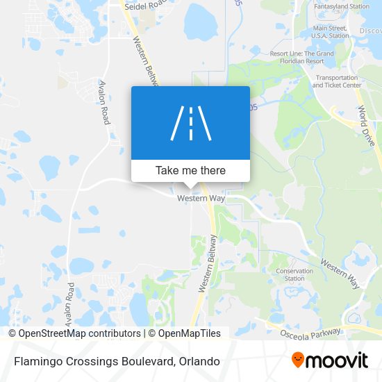 Flamingo Crossings Boulevard map