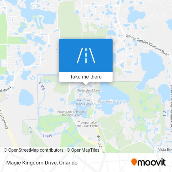 Mapa de Magic Kingdom Drive